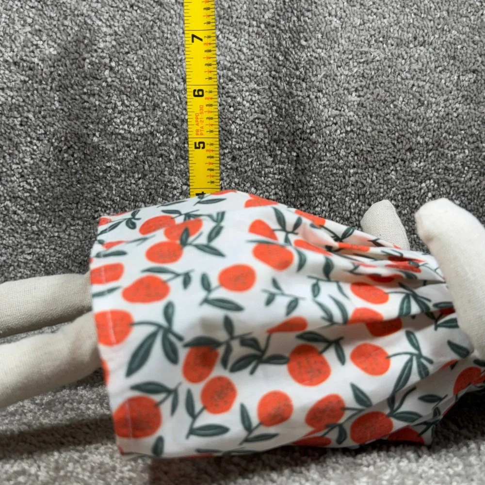 Decorative Bunny Long Legged Orange Fruit Dress Weighted Shelf Sitter‎